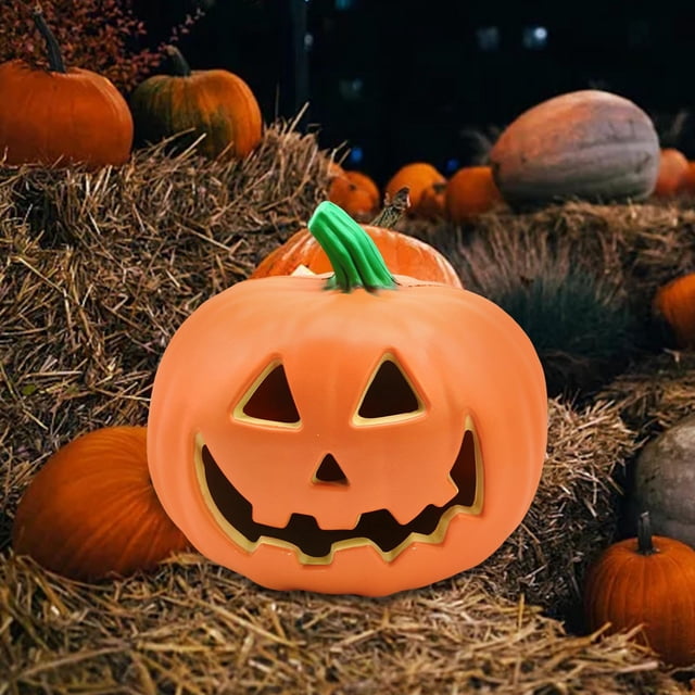 Linterna LED De Halloween, Estatuilla De Calabaza, Luz, Decoración De De Otoño Colco Luz de calabaza de Halloween