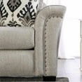 thumbnail image 6 of Furniture of America Jaqui Fabric Nailhead Sofa in Light Taupe Brown, 6 of 8