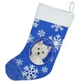 thumbnail image 2 of Winter Snowflakes Westie Christmas Stocking, 2 of 3