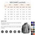 thumbnail image 3 of Oversized Hooded Sweatshirt Men Fleece Lined Midweight Long Sleeve Hooded Sweatshirts Loose Fit Ultra Soft Athletic Casual Winter Pullover Drawstring Solid Color Pullover Sweater with Pocket,Blue XL, 3 of 4