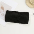 thumbnail image 2 of Lunxisen 2 Pcs Twist Knitted Headbands Winter Ear Warmers, Crocheted Turban Head Wraps Elastic Hair Band Accessories, Hair Scrunchies Scarves., 2 of 9