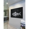 thumbnail image 4 of "Fish Formation" Painting Print on Brushed Aluminum, 4 of 5