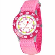 Girls' Stainless Steel Watch, Pink Strap