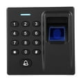 thumbnail image 2 of Sistema de control de acceso Teclado Lector de tarjetas de huellas dactilares Contraseña Negro DC12V, 2 of 5