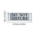 thumbnail image 3 of Qixi Fits Any Doorbell Rotates A Purpose Sign Do Not Disturb and No Soliciting Combined Easy Install No Tools or Mods Needed Slides on off A Clear Hook Grey Clearance Sale!, 3 of 9