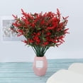 thumbnail image 2 of Flor de lavanda artificial Toque real Ramo falso para jarrón Interior Exterior Hogar Banquete de boda Decoración de jardín Accesorios de fotos Arreglo Rojo Sunnimix Ramo De Lavanda, 2 of 8