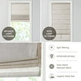 thumbnail image 4 of MAYEERTY Linen Blend Light Filtering Cordless Roman Shade, Natural, 31"x 64", 4 of 20