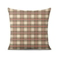 thumbnail image 2 of Beige Checkered Throw Pillow Covers Pillow Cover,Soft Pillow Cas Covers,linen Pillowcases Double-sided Printing for Sofa Couch Outdoor Decor,Pillowcases Set Of 2,18x18 Inches, 2 of 7