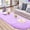Purple, variant on Oval Fluffy Rug Carpets, Modern Plush Shaggy Area Rug for Kids Bedroom Home Decor Mats, 31.49x64.96 inch, Purple