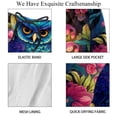 thumbnail image 4 of luoweisi Men's Beach Shorts Quick Dry Swim Trunks with Mesh Lining Cartoon Owl L, 4 of 5