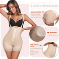 thumbnail image 4 of BIMEI Women Butt Lifter Shapewear for Tummy Control Post Surgery Compression Garment Lace Padded Removable Butt Hip Enhancer Shaper Panties Underwear,Beige,L, 4 of 7