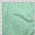 thumbnail image 4 of oneOone Cotton Poplin Mint Green Fabric Asian Floral Diy Clothing Quilting Fabric Print Fabric By Yard 56 Inch Wide, 4 of 4