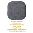 thumbnail image 5 of Broadway Memory Foam No Slip Back 16 x 16 Chair Pad Cushion 4 Pack - Multi-Blue, 5 of 7