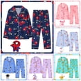 thumbnail image 2 of Spiderman Marvels Anime Conjunto de pijamas para niños Primavera y otoño Seda de hielo Niñas delgadas Niños Rojo Año natal Año nuevo Ropa para el hogar14 altura 125-135 cm zhangmengya CONDUJO, 2 of 2