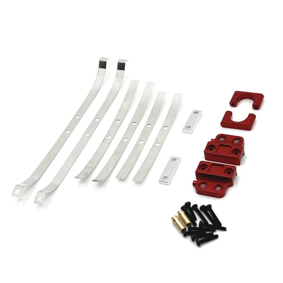 For MN 1/12 MN82 LC79 RC Car Spare Parts Metal Upgraded Rear Axle Spring Fastenings Kit Red