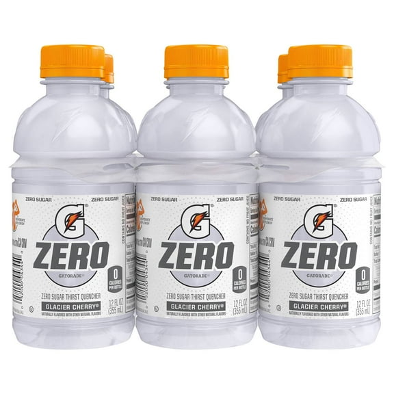 Gatorade Zero Glacier Cherry 6 pk Bottles 12 oz