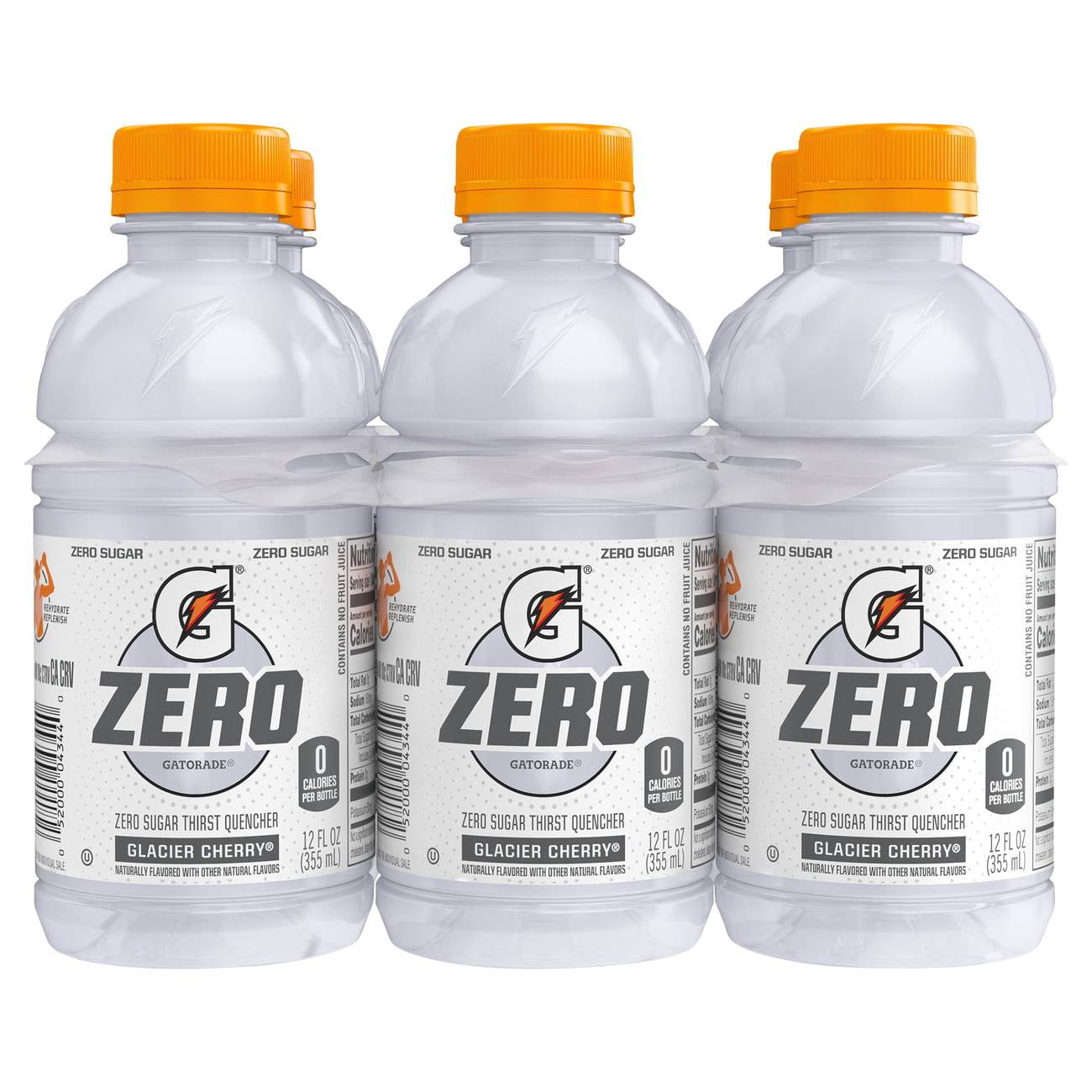 Gatorade Zero Glacier Cherry 6 pk Bottles, 12 oz