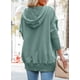 thumbnail image 5 of Sudadera PRETTYGARDEN con capucha y botones de gran tamaño para mujer, 5 of 6
