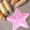 thumbnail image 4 of BRIGHTFUFU 10 piezas de lentejuelas bordadas de tela pegatinas bricolaje ropa trajes accesorios lentejuelas estrella de cinco puntas parches (rosa), 4 of 7