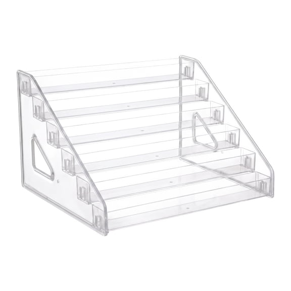 THDFTDT Paint Organizer, 6‑Layer Paint Storage Rack with Brush Holder, Holds 48 Bottles, Craft Supply Storage for Artists & Hobbyists