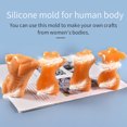 thumbnail image 2 of Langgg Human Body Mold DIY Crystal Epoxy Resin Candle Mould Body Silicone Mold Handicraft Tool, Male, Type 5, 2 of 7