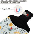 thumbnail image 3 of Haosy Scattered Dandilion Floral Golf Mallet Putter Cover Strong Magnetic Leather Golf Club Headcover Closure, 3 of 7