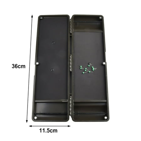 Large Rig Safe Plastic Rig Magnetic Fishing Storage Carp Fishing Box 34.5cm Equipped With 10 Small Needles Fishing Tackle Boxes