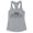 Heather Grey, variant on Skyline Monaco Tank Top Fitted Racerback Women's Large White