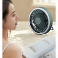 thumbnail image 4 of Advancent Ventilador portátil PP con de 360 ​​grados, luz LED nocturna colgante, Motor sin escobillas, ventiladores de refrigeración Electrodomésticos Verde Advancent HA063717-02B, 4 of 6