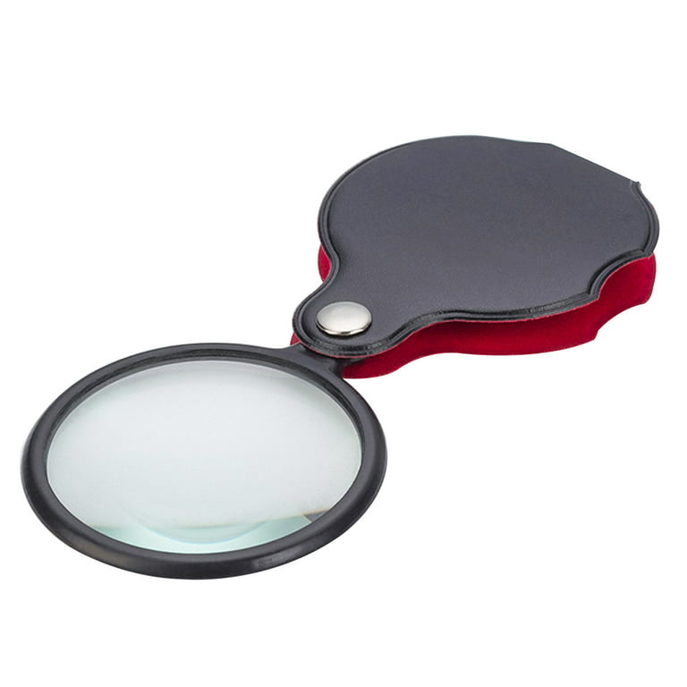 Magnifying Glass with Light and Stand 8X Real Glass Lens