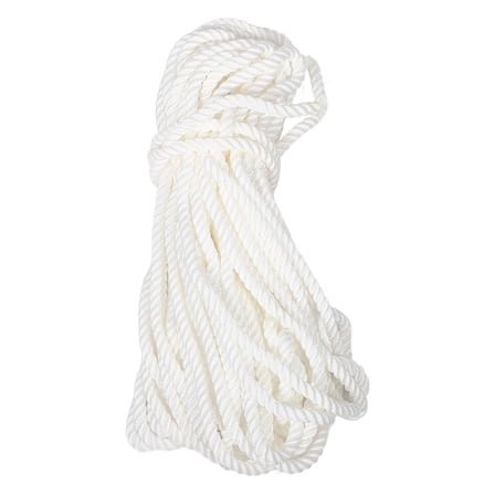 PTOOTP Marine Grade White Nylon Rope for Boat Docking Reliable Dock Line for Mooring and Anchoring
