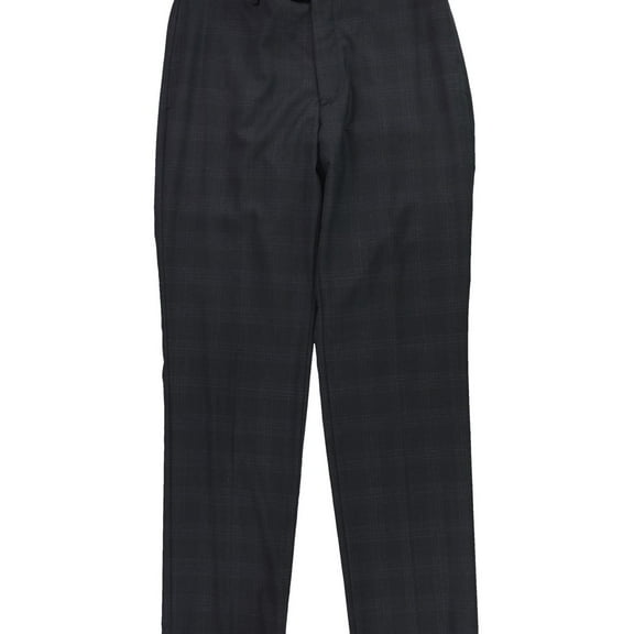 Calvin Klein Mens Slim Fit Casual Trouser Pants, Black, 33W x 32L