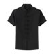 thumbnail image 2 of Camisa de kung fu Fernando traje Tang para hombre manga corta Negro 119 cm, 2 of 8