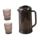 thumbnail image 3 of Jarra de agua de 2 tazas, fácil de llenar, hermética con tapa, ideal para té helado (1700 ml). Marrón oscuro, 3 of 9