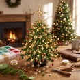 thumbnail image 3 of LIORAGLJ DIY Beaded Christmas Tree Kit Reindeer/Santa/Cross 3 Styles Tabletop Craft Decor, 3 of 7