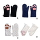 thumbnail image 5 of Wosthever De guantes para hornear con forma de pata, manopla aislante para horno, manoplas antideslizantes, cocina, apertura amplia, resistente Cocina y Comedor, 5 of 6