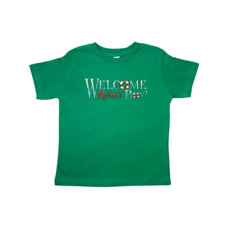 

Inktastic Nautical Welcome Baby Boy Gift Toddler Boy Girl T-Shirt