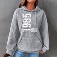 thumbnail image 1 of Qiopertar Chandail en Molleton à Manches Longues Col Rond Imprimé pour Femmes, Ample, Pull, Blouse en Solde, Livraison Gratuite à Moins de 5$, jusqu'à 90 % de Réduction, 1 of 4