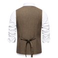 thumbnail image 5 of uikmnh Vests for Men Double Layer formal Style Vest for Men Modern Fashion Outerwear for Business Casual and Event Attire Size:L, 5 of 8