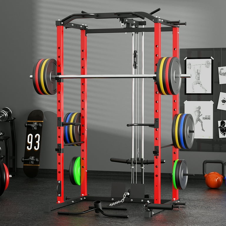 Vanswe Power Cage with LAT Pulldown Attachment, 1200-Pound Power
