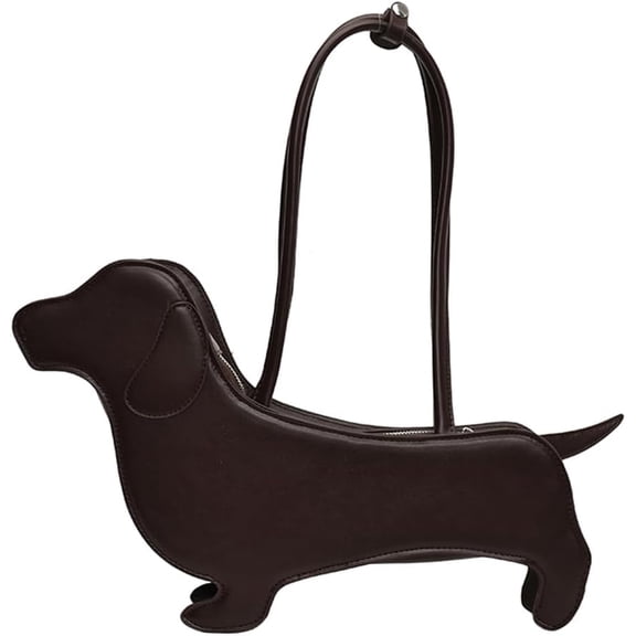 SPEKSEE Cartoon Dog Shaped Shoulder Bag PU Leather Purse Unique Novelty Clutch Bag Cute Evening Party Bag for Women
