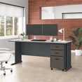 thumbnail image 3 of Series A 72W Desk with Drawers in Slate and White Spectrum - Engineered Wood, 3 of 6
