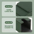 thumbnail image 4 of OULII Game Cards Storage Holder PU Case Safe Material for Daily Use Green Color, 4 of 5