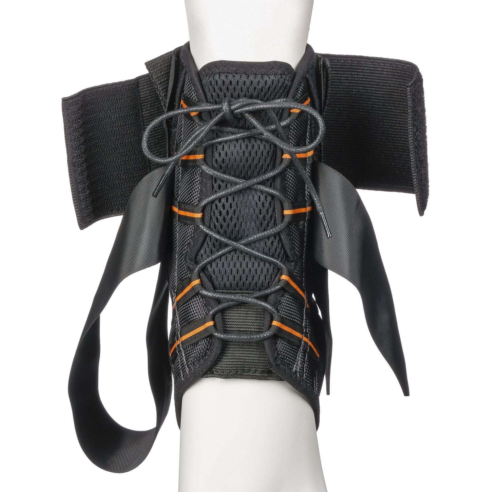 Active Ankle AS1 Pro Ankle Brace, Lace-Up, Low Profile, Protection & Sprain Support, Black, Large