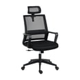 thumbnail image 2 of Techni Mobili Ergonomic Office Chair with Lumbar Support and Adjustable Headrest RTA-1011-BK, 2 of 11
