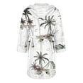 thumbnail image 4 of Plus Size Robe for Women Fuzzy Loungewear Oversized Warm Women's Robes Bath Womens Bathrobe White1, 4 of 5