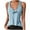 Blue, variant on Patlollav Tank Top for Women Under $10.00, Women's Round Neck Tank Top Casual Sleeveless T-Shirt Solid Color Snap Button Vest