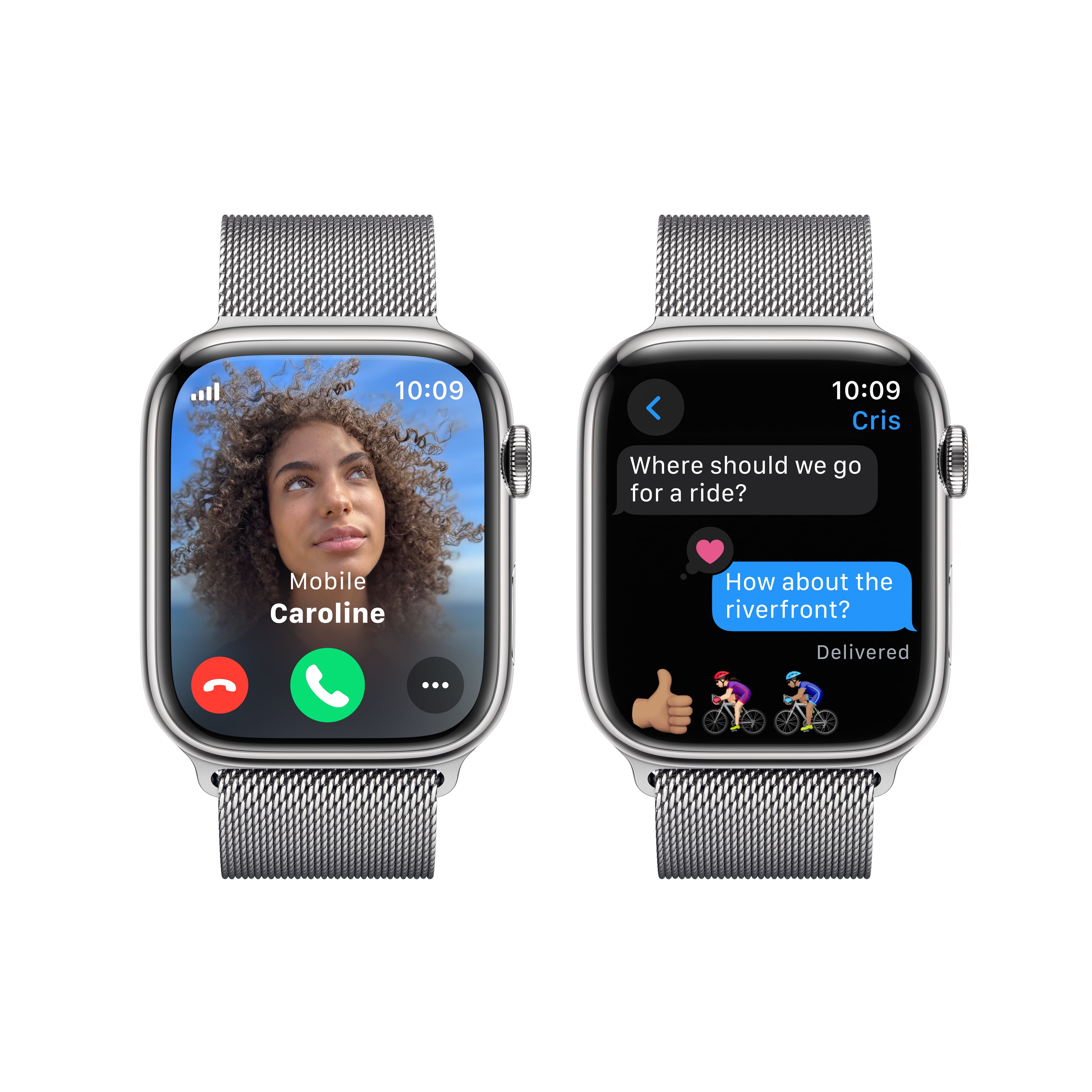 Apple Watch Series 9 With Blood Oxygen. GPS + Cellular 45mm Silver Aluminum Case with Winter Blue Sport Loop. Apple Watch Series 9 With Blood Oxygen. GPS + Cellular 45mm Silver Aluminum Case with Winter Blue Sport Loop.