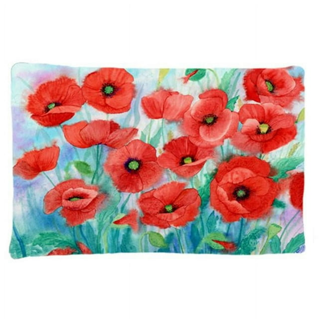 Carolines Treasures IBD0258PILLOWCASE Poppies Fabric Standard Pillowcase