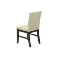 thumbnail image 2 of Monarch Specialties Dining Chair, 37" Height, Set Of 2, Upholstered, Dining Room, Kitchen, Cream Fabric, Grey Solid Wood, Transitional, 2 of 9